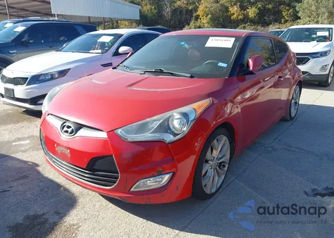 2012 Hyundai Veloster Base W/Red/Black from USA, damaged, VIN KMHTC6AD5CU023162